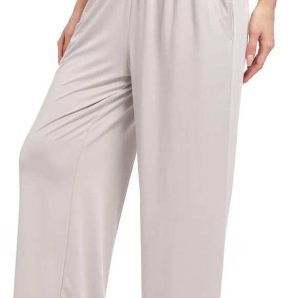 3 Pack Women's High Waist Wide Leg Pants with Pockets - Comfort Meets Style - Picture 4 of 5